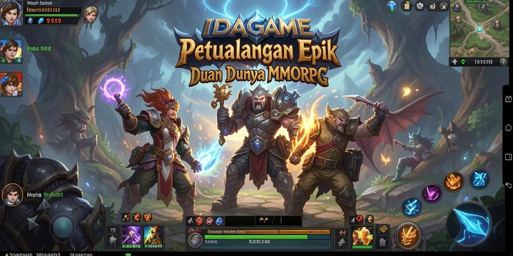 Gameplay seru dalam dunia MMORPG yang kaya dan menarik.