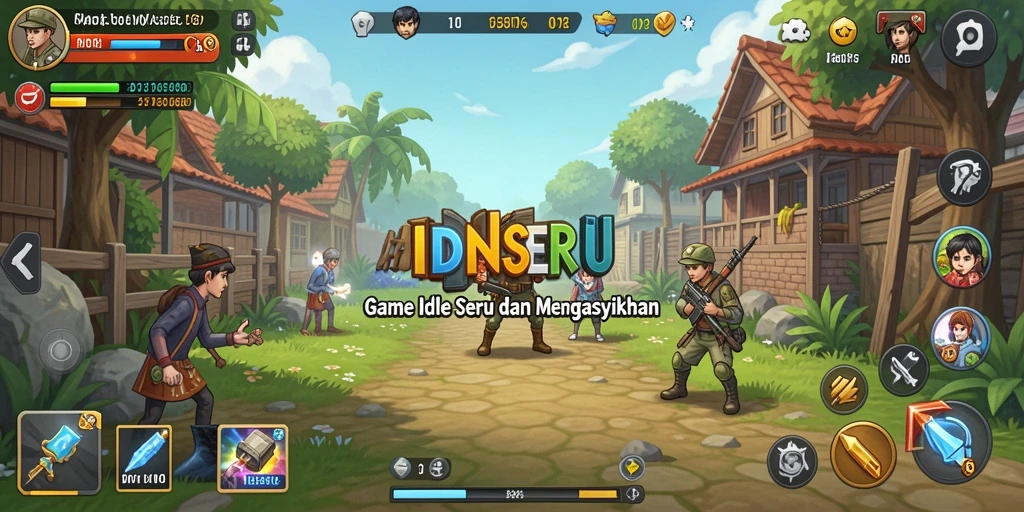 Tampilan gameplay IDNSERU yang memikat dan penuh warna.