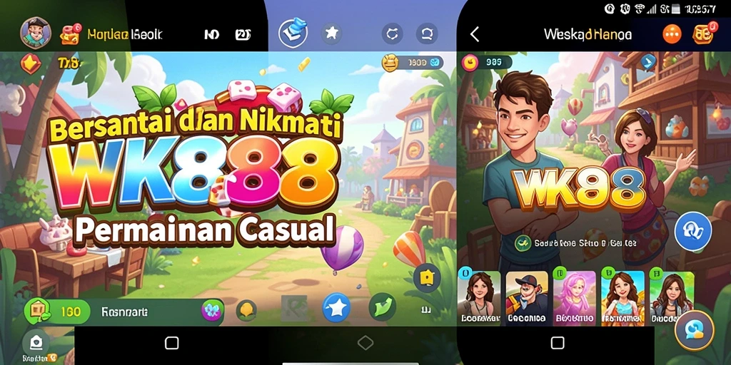 Tampilan gameplay seru dan menarik dari WK888.